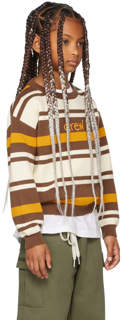 SSENSE Exclusive Kids Brown Scribble Sweater商品第2张图片规格展示
