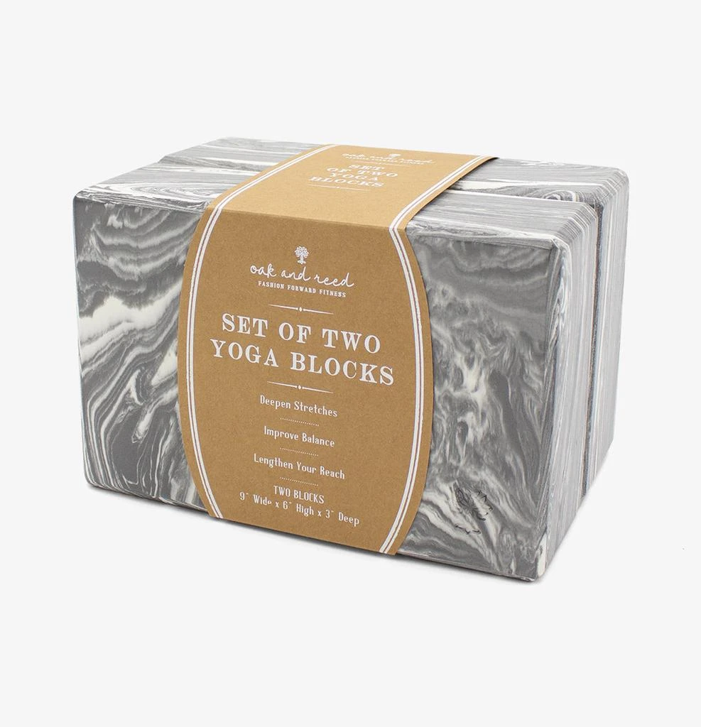 商品Oak and Reed|Form + Function Marbled Yoga Block Set,价格¥189,第3张图片详细描述