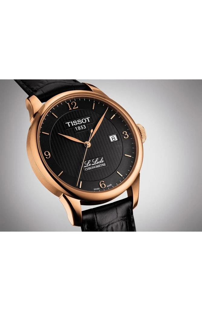 商品Tissot|Men's Le Locle Automatic Leather Strap Watch, 39mm,价格¥5511,第3张图片详细描述