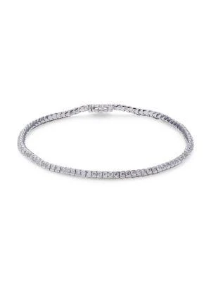 商品Saks Fifth Avenue|14K White Gold & 2.0 TCW Diamond Tennis Bracelet,价格¥31936,第1张图片