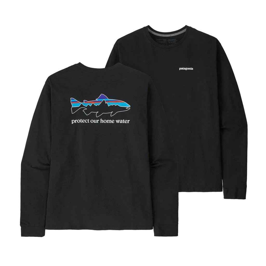 商品Patagonia|Patagonia Long-Sleeved Home Water Trout Responsibili-Tee Shirt - Men's,价格¥437,第4张图片详细描述