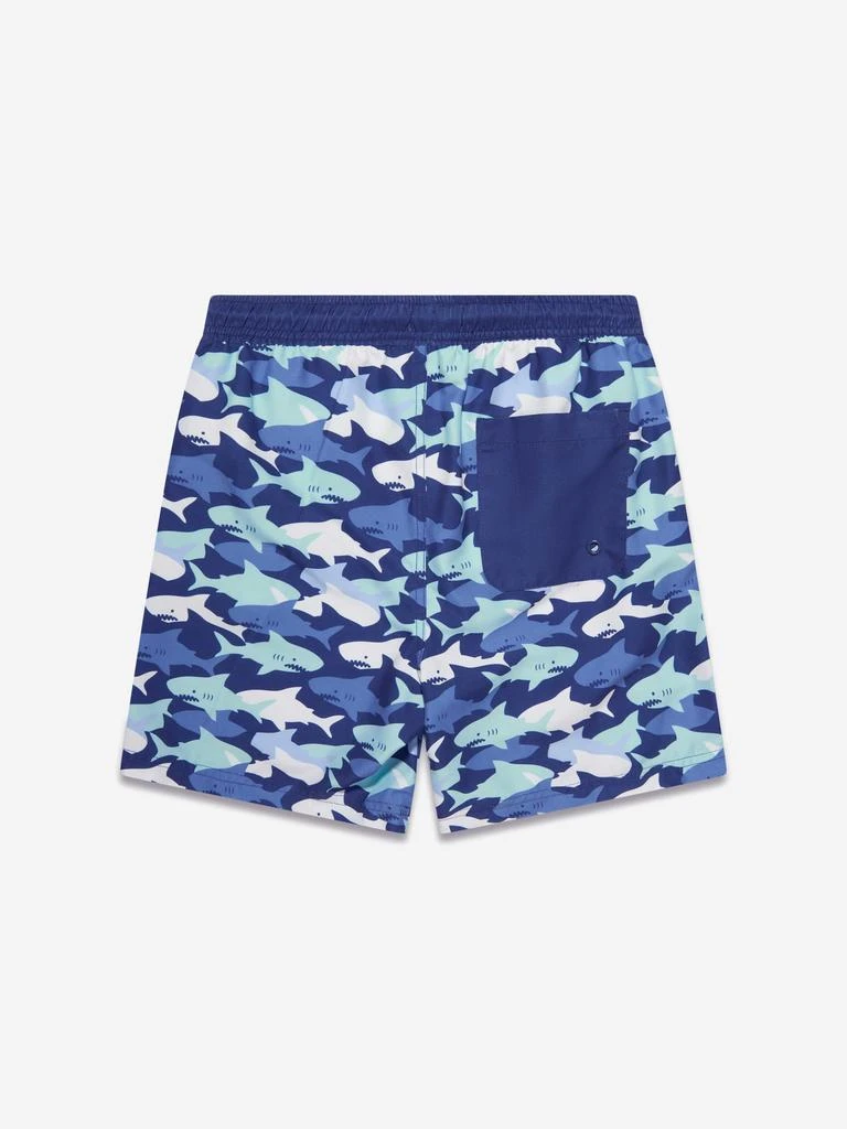 商品Soli Swim|Soli Swim Boys Shark Swim Shorts (UPF50+) in Blue,价格¥154,第3张图片详细描述