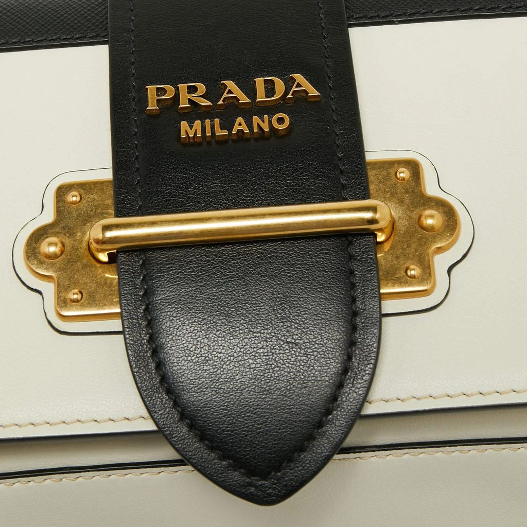 商品[二手商品] Prada|Prada White/Black Leather Cahier Belt Bag,价格¥5364,第5张图片详细描述