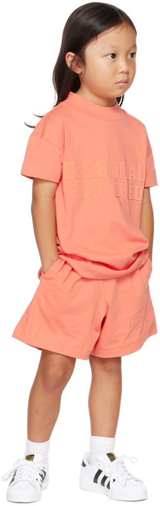 Kids Pink Mock Neck T-Shirt商品第4张图片规格展示