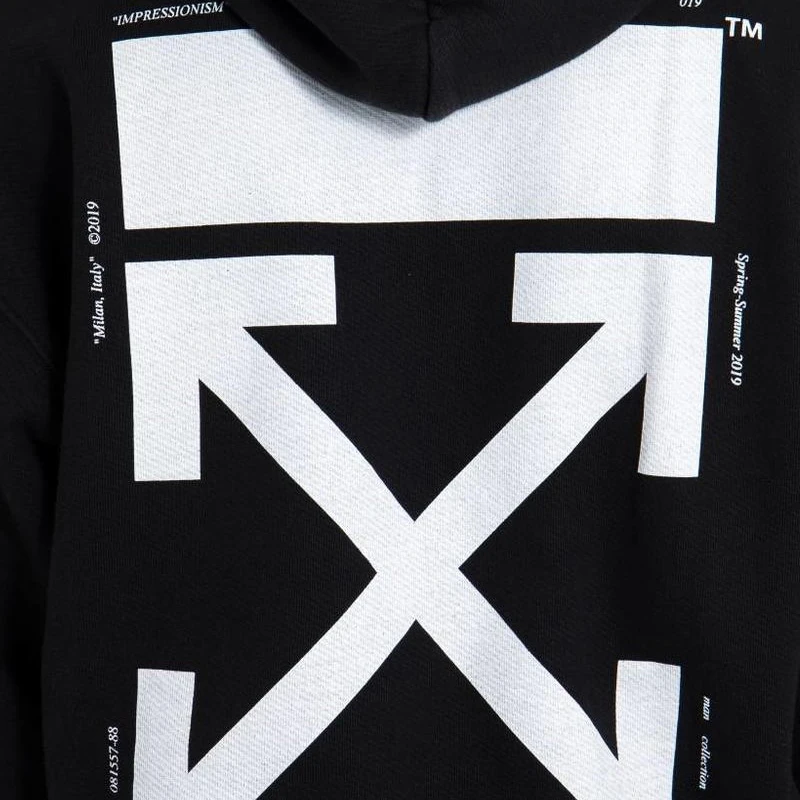 OFF WHITE 黑色男士卫衣/帽衫 OMBB037R19B97003-1088 商品