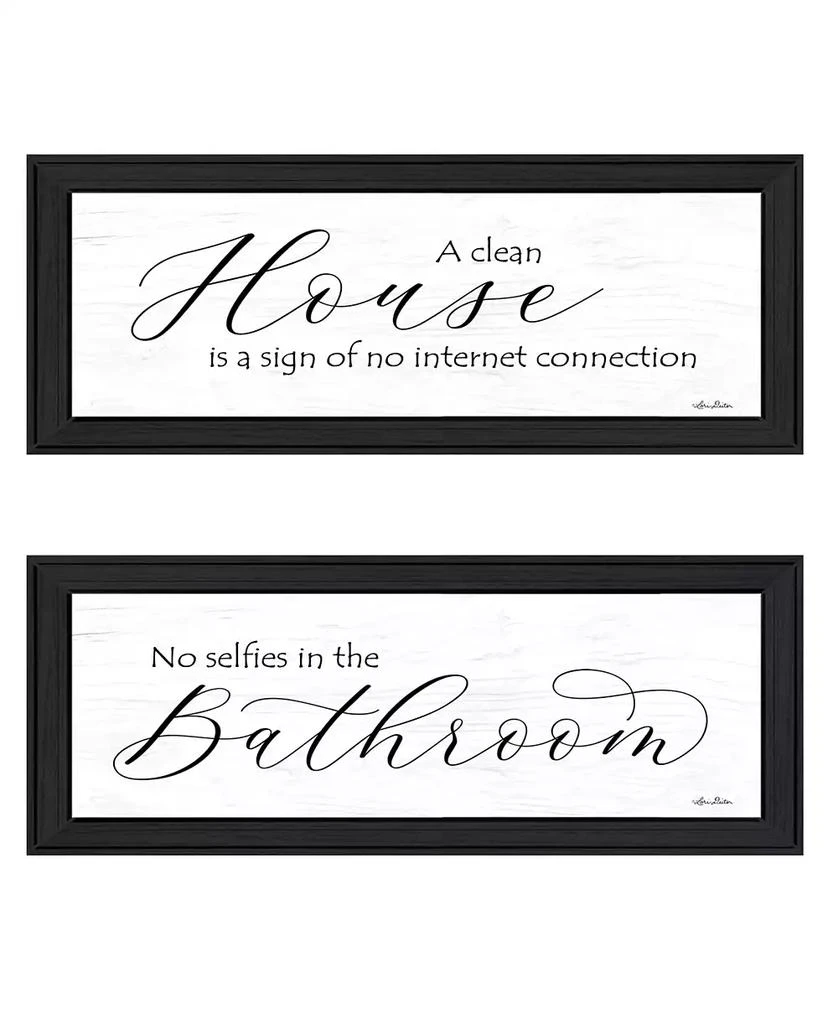 商品Trendy Décor 4U|Household Humor 2-Piece Vignette by Lori Deiter, Black Frame, 23" x 11",价格¥1103,第1张图片