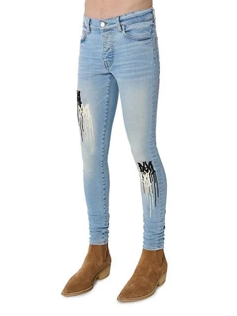 商品AMIRI|Ma Super-Skinny Stencil Jeans,价格¥5778,第2张图片详细描述