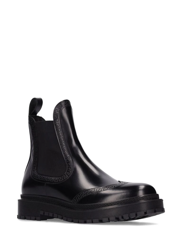 商品Versace|Greca Leather Chelsea Boots,价格¥9559,第2张图片详细描述