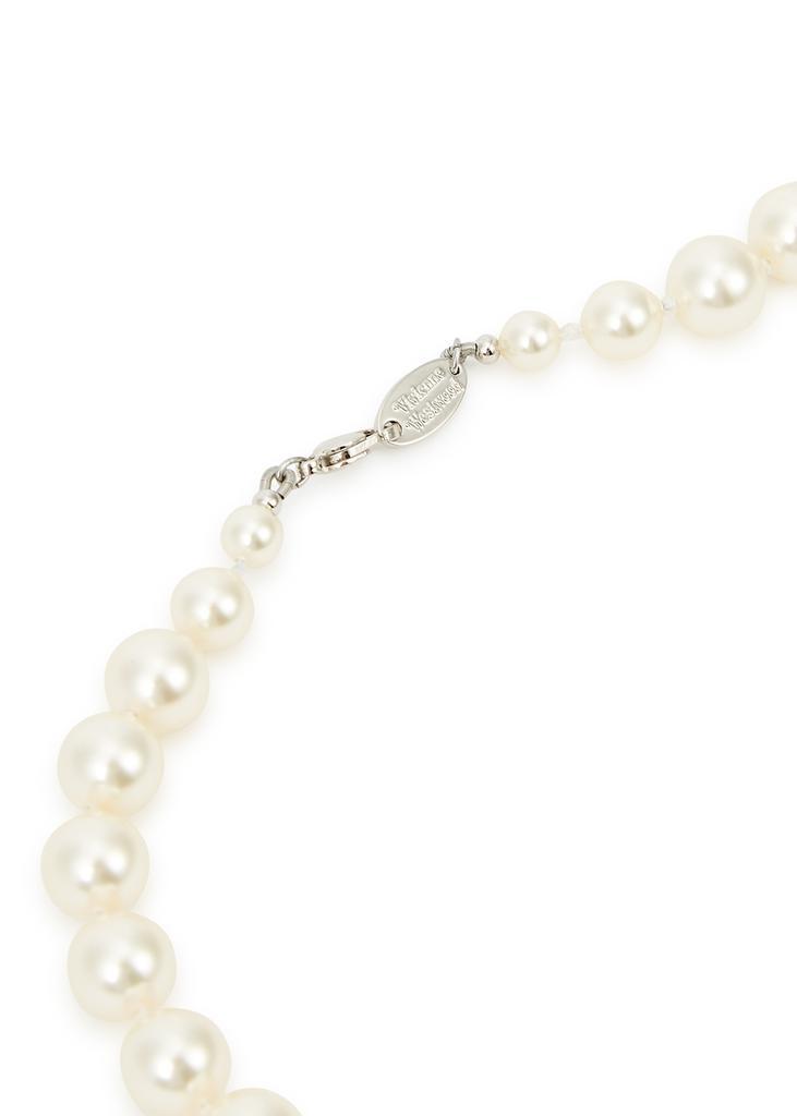 商品Vivienne Westwood|Bas Relief Swarovski pearl orb necklace,价格¥1837,第6张图片详细描述