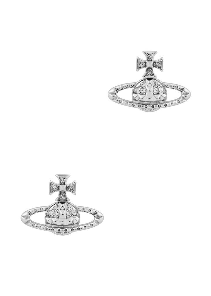 商品Vivienne Westwood|Mayfair Bas Relief silver-tone orb earrings,价格¥713,第1张图片