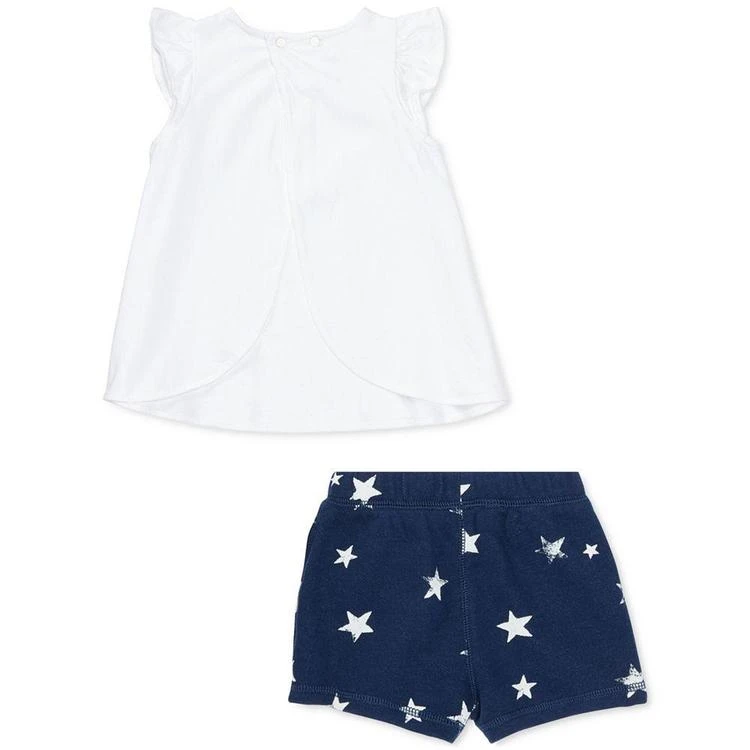 商品Ralph Lauren|Flutter-Sleeve Top & Printed Shorts Set, Baby Girls (0-24 months),价格¥148,第3张图片详细描述