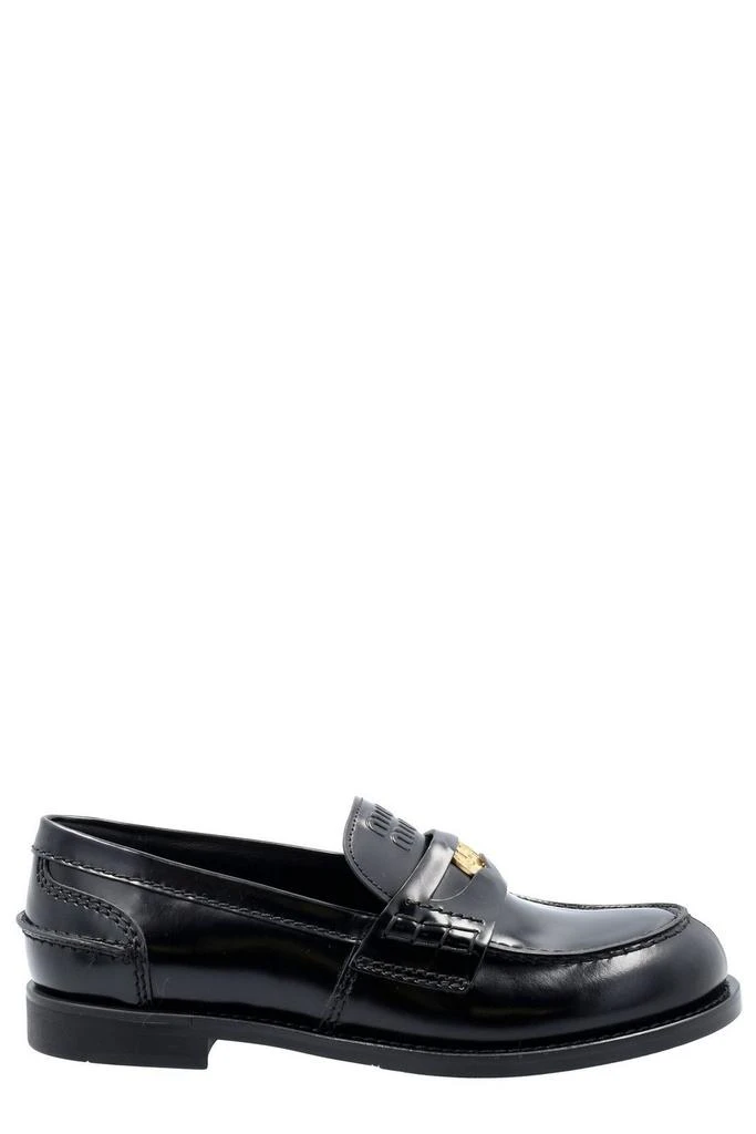 商品Miu Miu|Miu Miu Round Toe Penny Loafers,价格¥5922,第1张图片