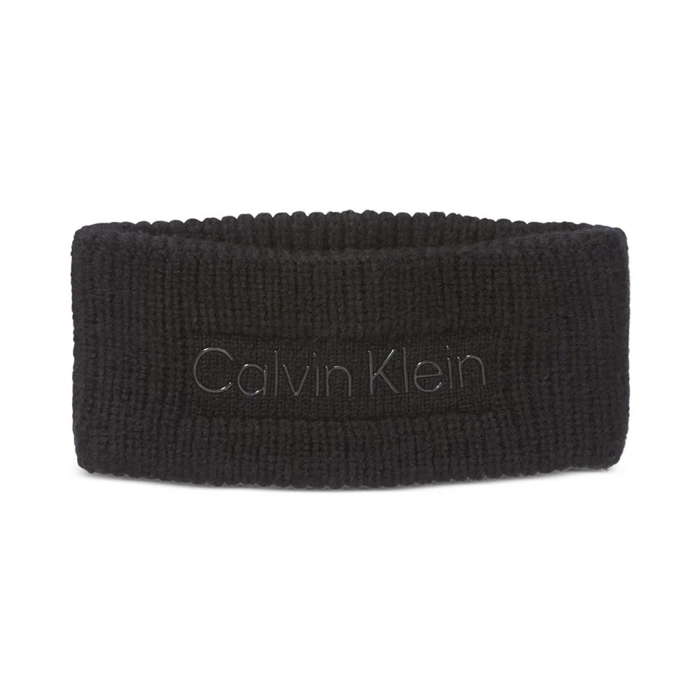 商品Calvin Klein|Women's Ribbed Logo Headband,价格¥251,第1张图片