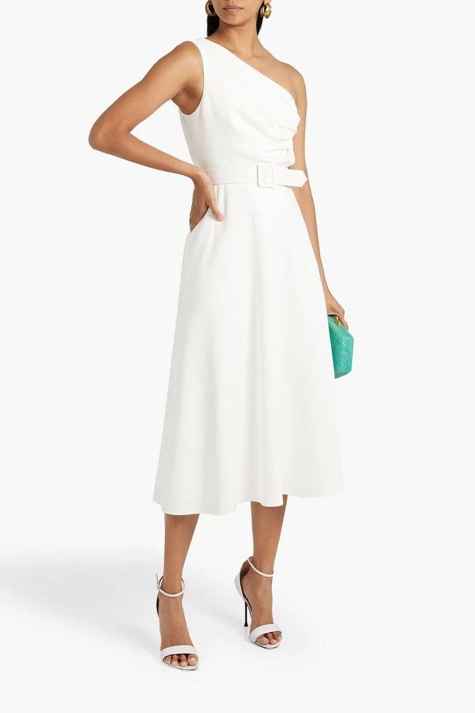 商品Badgley Mischka|One-shoulder scuba midi dress,价格¥1966,第2张图片详细描述