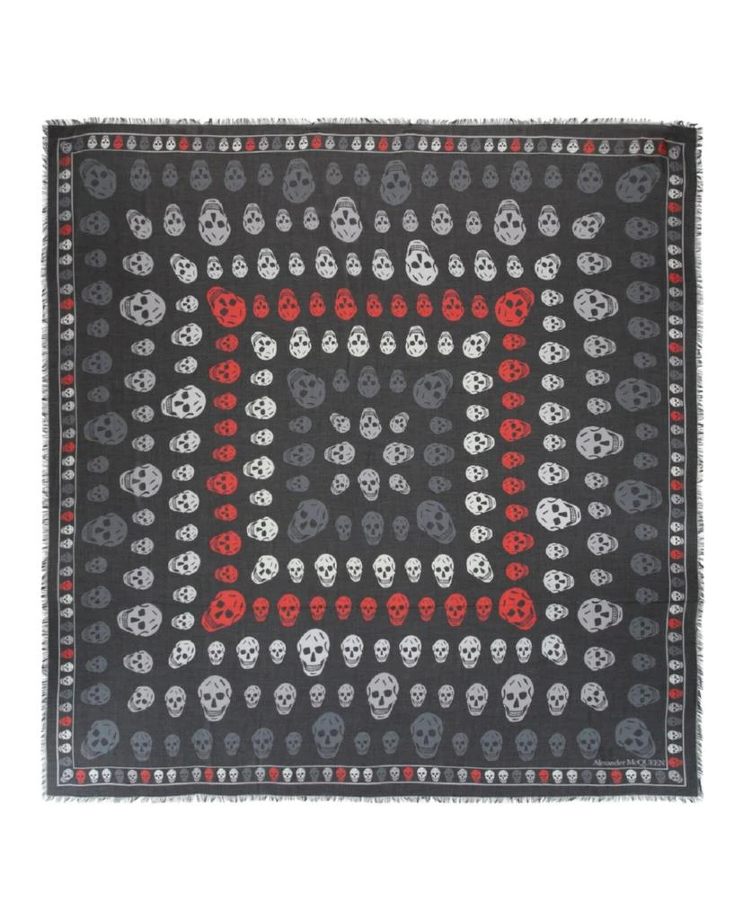 商品Alexander McQueen|Box Skull Scarf,价格¥1497,第1张图片