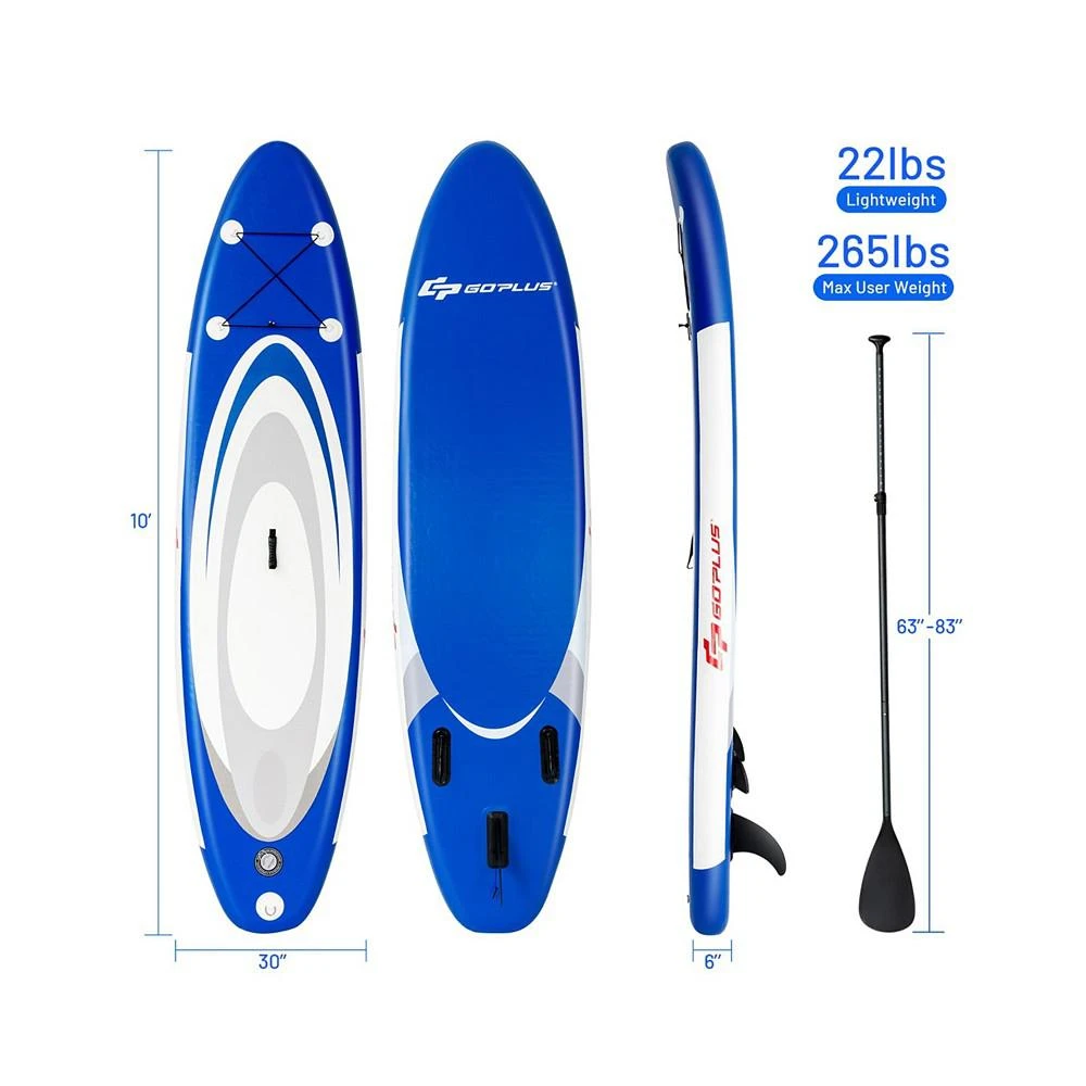 商品Costway|1pcs 10' Inflatable Stand Up Paddle Surfboard,价格¥1119,第3张图片详细描述
