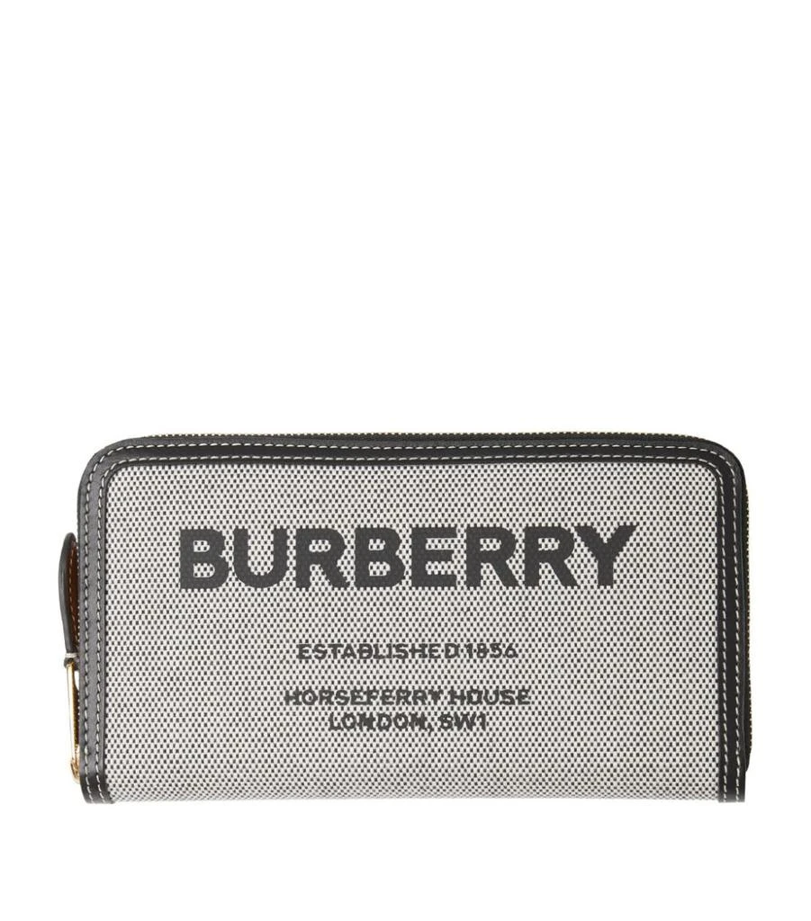 商品Burberry|Horseferry Print Canvas Wallet,价格¥4396,第1张图片