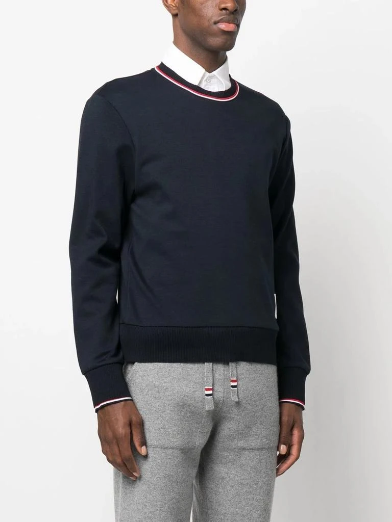 商品Thom Browne|THOM BROWNE MEN COTTON MILANO STRIPE PULLOVER,价格¥5704,第1张图片