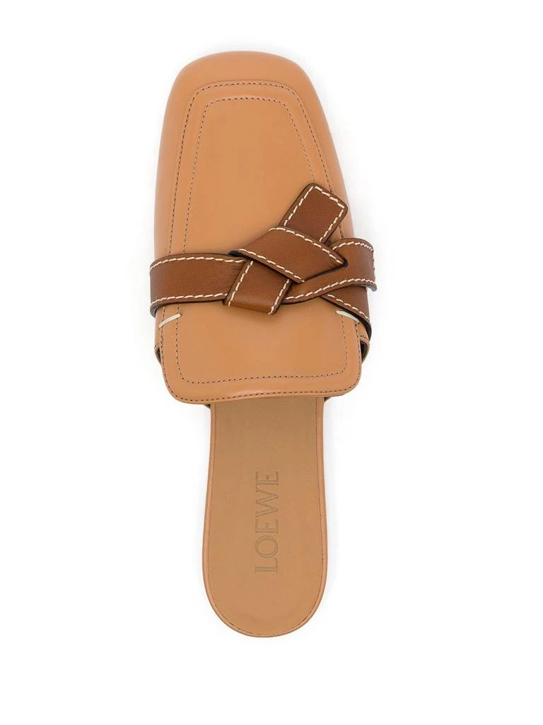 商品Loewe|LOEWE - Gate Flat Leather Mules,价格¥5198,第3张图片详细描述