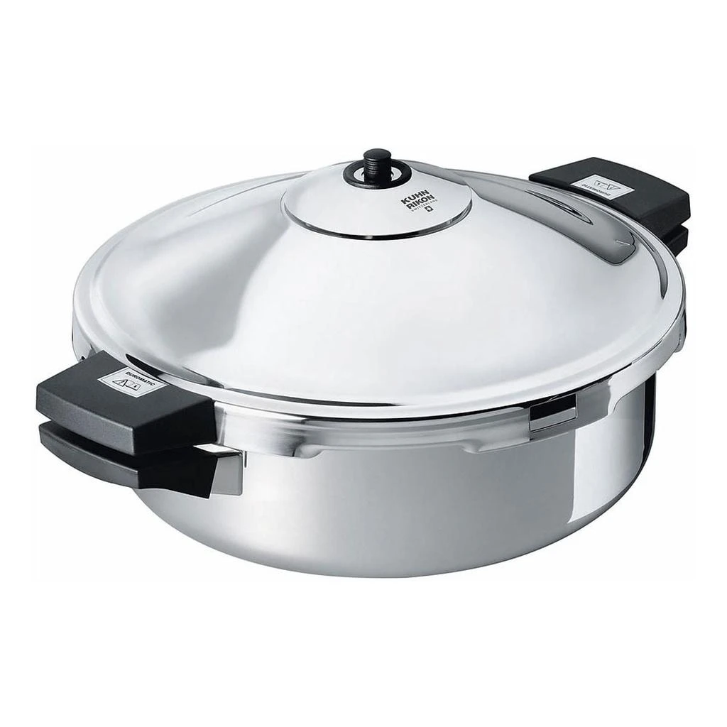 商品Kuhn Rikon|Duromatic Stainless Steel Family Style Braiser Pressure Cooker, 5 Qt,价格¥3089,第1张图片