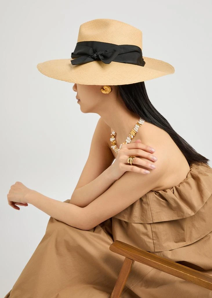 商品Sensi Studio|Panama straw sun hat,价格¥2271,第2张图片详细描述