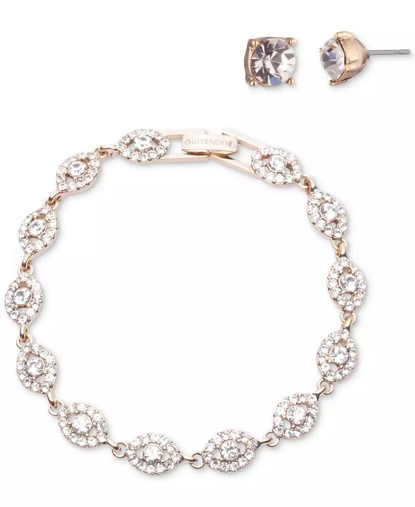 Givenchy 2-Pc. Set Stone & Crystal Link Bracelet & Crystal