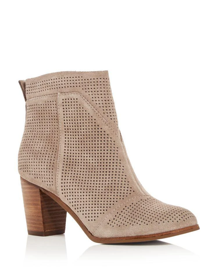 商品TOMS|Women's Lunata Perforated High Heel Booties,价格¥675,第1张图片