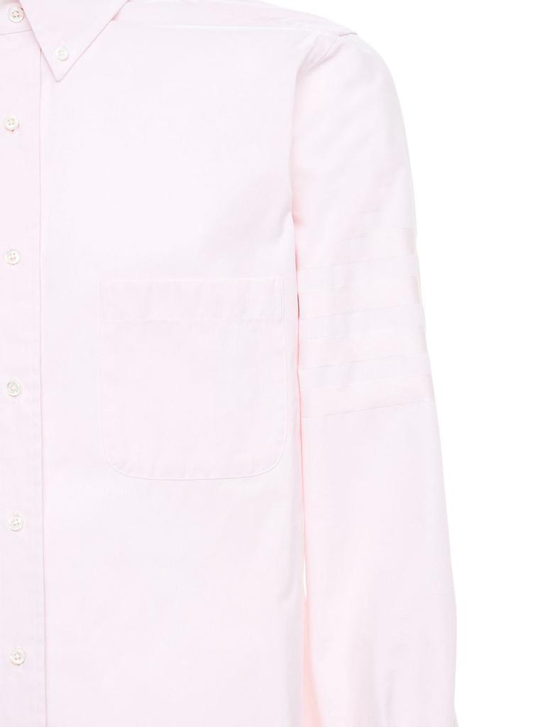 商品Thom Browne|Cotton Oxford Shirt W/ Satin 4 Bar,价格¥3094,第5张图片详细描述
