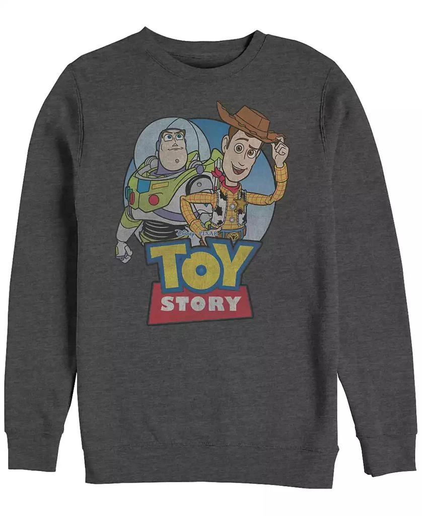 商品Disney|Disney Pixar Men's Toy Story Buzz and Woody Buddies, Crewneck Fleece,价格¥337,第1张图片