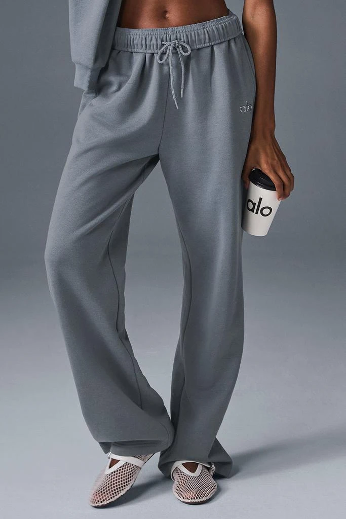 商品Alo|Accolade Straight Leg Sweatpant - Steel Grey,价格¥960,第1张图片