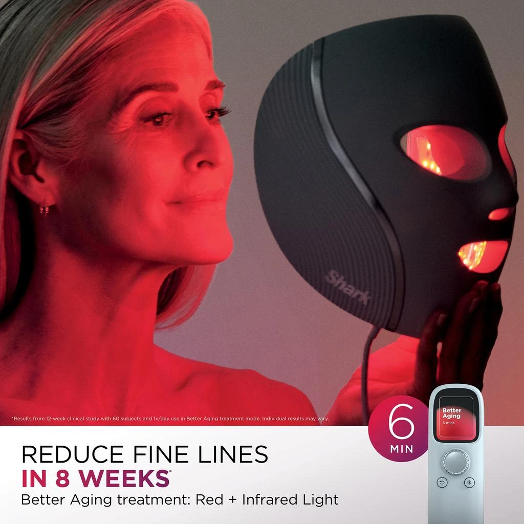 商品Shark|Shark Beauty CryoGlow Under- Eye Cooling + LED Anti-Aging & Skin Clearing Face Mask,价格¥2881,第3张图片详细描述