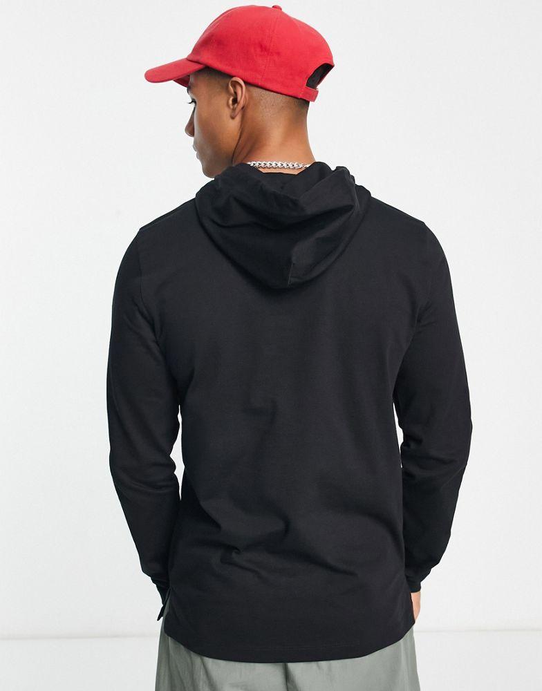Tommy Hilfiger lightweight hoodie in black商品第2张图片规格展示