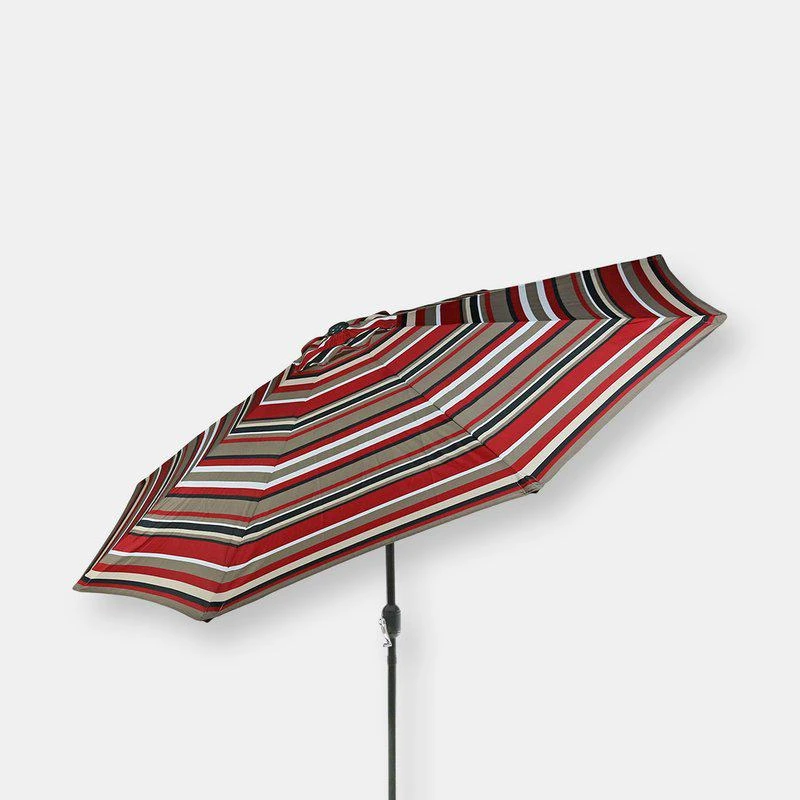 商品Sunnydaze Decor|Sunnydaze 9' Aluminum Outdoor Patio Umbrella w/Push Button Tilt,价格¥673,第1张图片