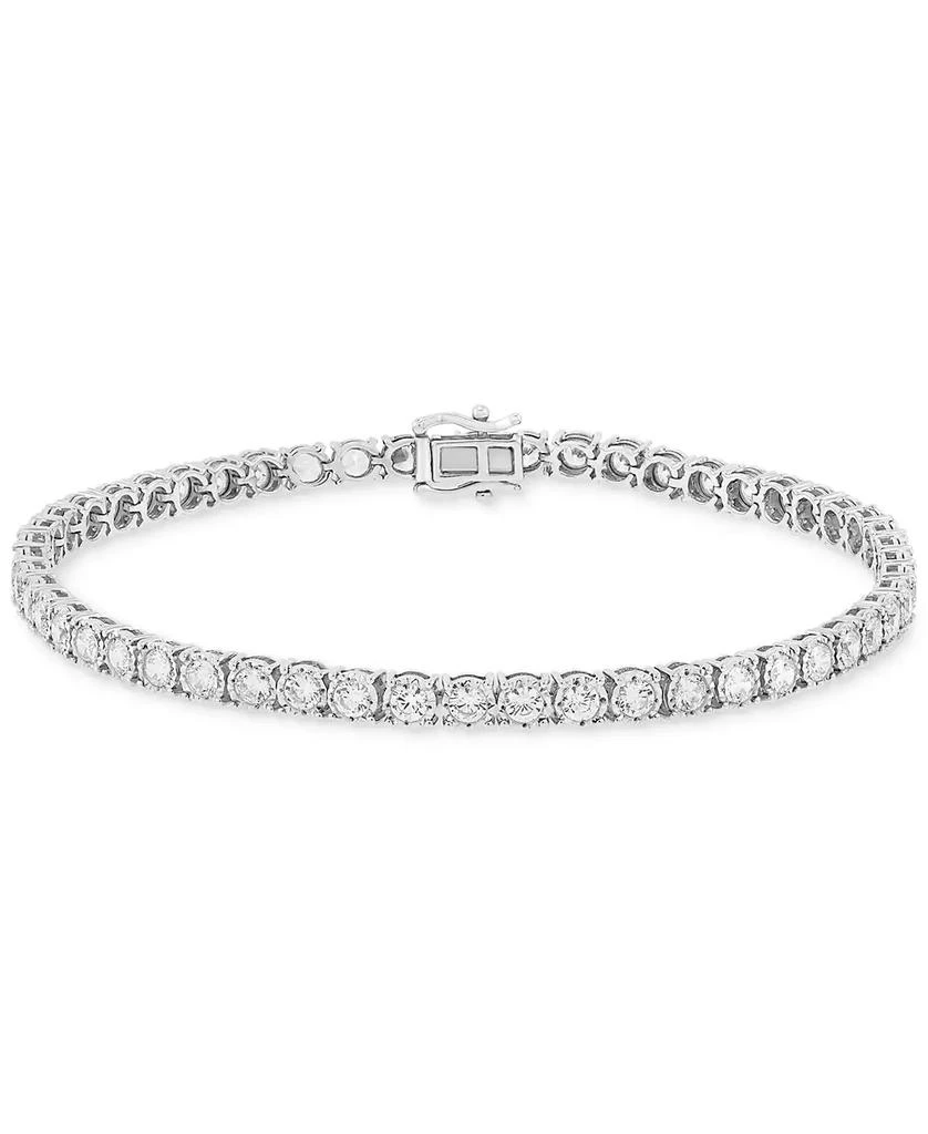 商品Grown With Love|Men's Lab Grown Diamond Tennis Bracelet (5 ct. t.w.) in 10k White Gold,价格¥13079,第1张图片