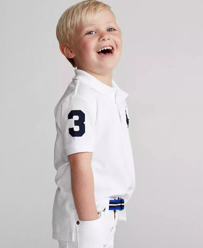 商品Ralph Lauren|Toddler and Little Boys Big Pony Cotton Mesh Polo,价格¥418,第3张图片详细描述