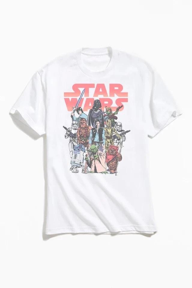商品Urban Outfitters|Star Wars Retro Group Tee,价格¥272,第1张图片