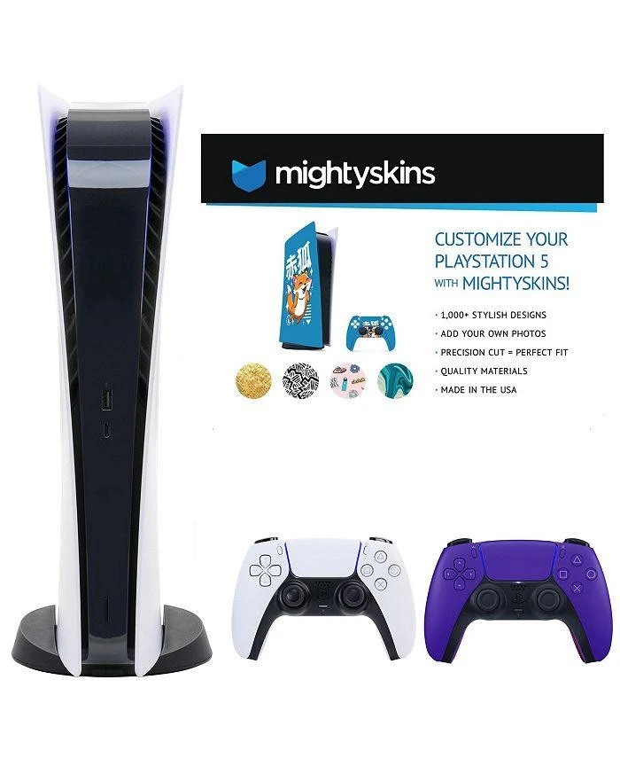 商品SONY|PS5 Digital Console with Extra Purple Dualsense Controller and Skins Voucher,价格¥5458,第1张图片详细描述