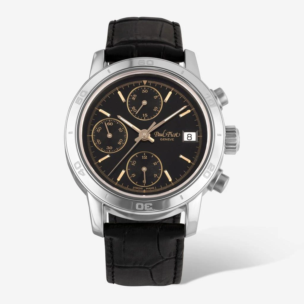 商品Paul Picot|Paul Picot Chronosport Stainless Steel Men's Automatic Watch P7033.20.332,价格¥11818,第1张图片