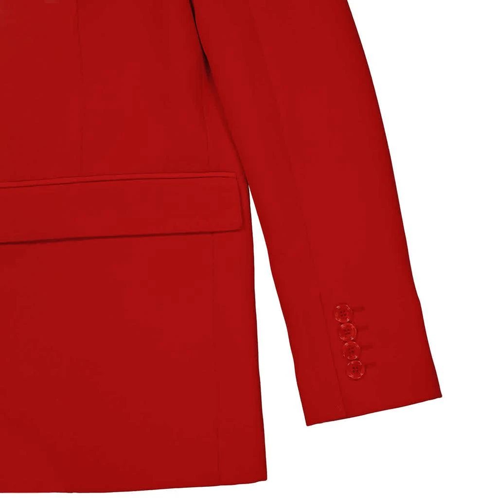 商品Burberry|Ladies Bright Red Grain De Poudre Wool Panel Detail Tailored Blazer Jacket,价格¥3094,第3张图片详细描述