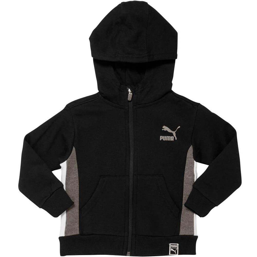 商品Puma|Cotton Fleece Color Block Hoodie (Toddler),价格¥121,第1张图片详细描述