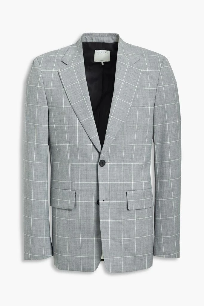 商品Sandro|Checked wool blazer,价格¥1258,第1张图片