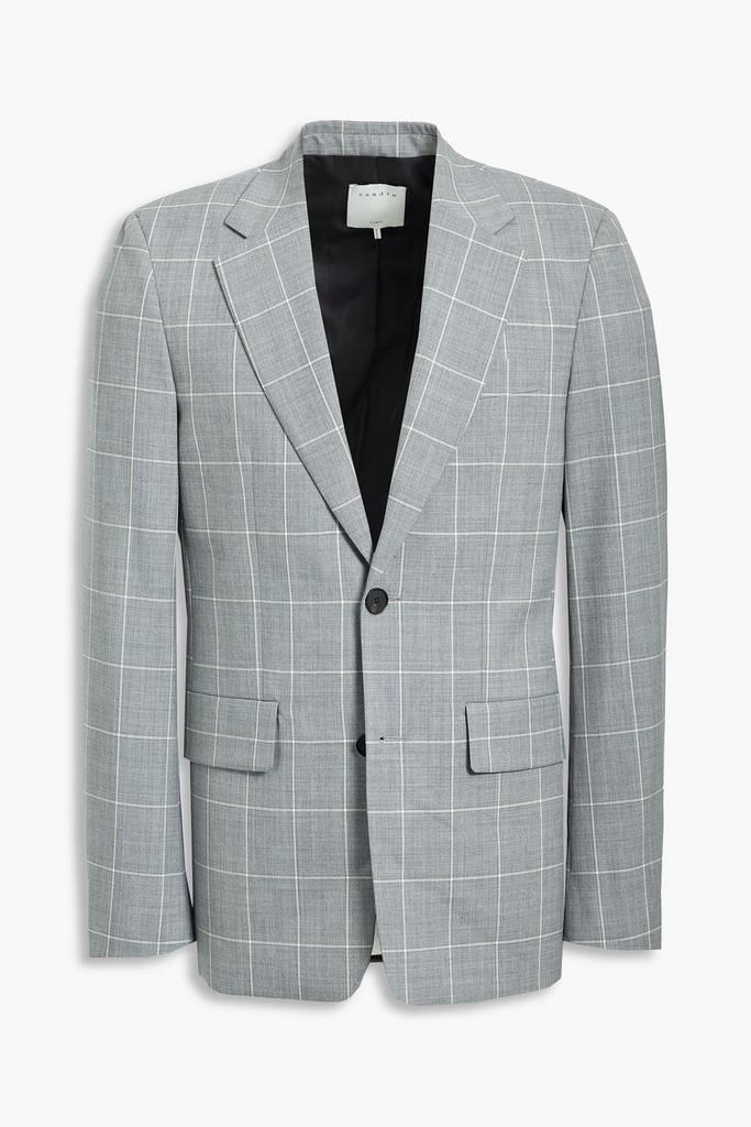 商品Sandro|Checked wool blazer,价格¥1840,第1张图片