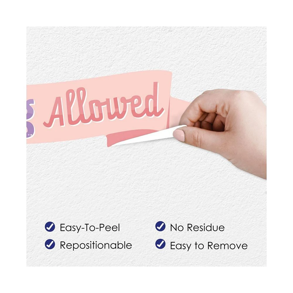 商品Big Dot of Happiness|Pajama Slumber Party Peel & Stick Girl Birthday Vinyl Stickers Wall Decals 20 Pc,价格¥261,第3张图片详细描述