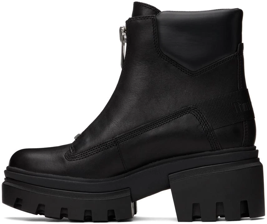 商品Timberland|Black Everleigh Front-Zip Boot,价格¥1164,第3张图片详�细描述