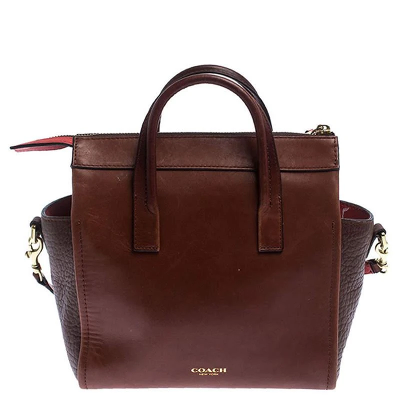 商品[二手商品] Coach|Coach Brown Leather Crossbody Bag,价格¥1116,第4张图片详细描述