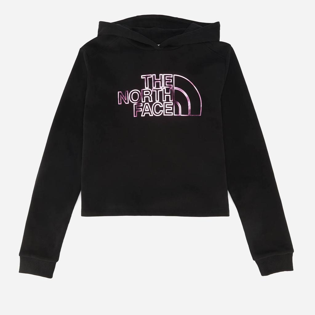 The North Face Girls' Drew Peak Cropped Hoodie - Black商品第1张图片规格展示