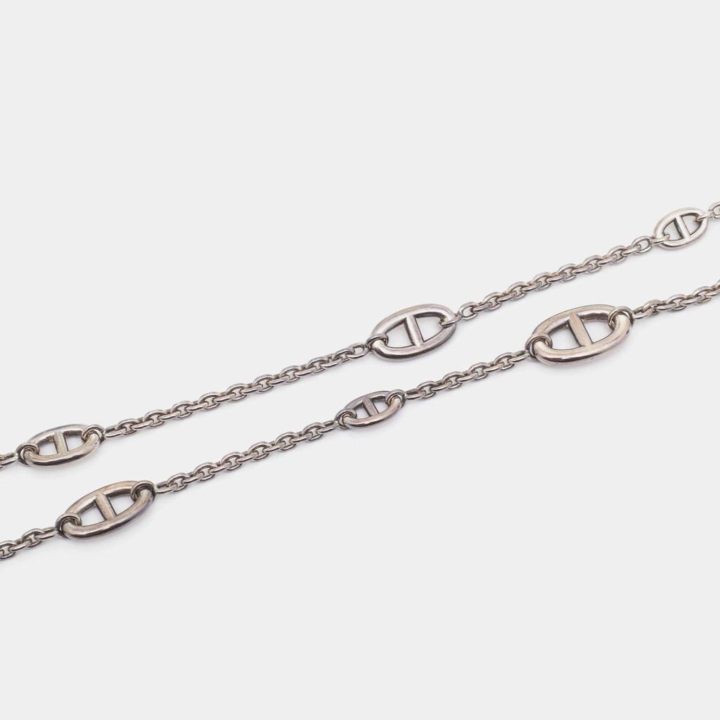 商品[二手商品] Hermes|Hermès Sterling Silver Farandole Long Toggle Necklace,价格¥6678,第5张图片详细描述