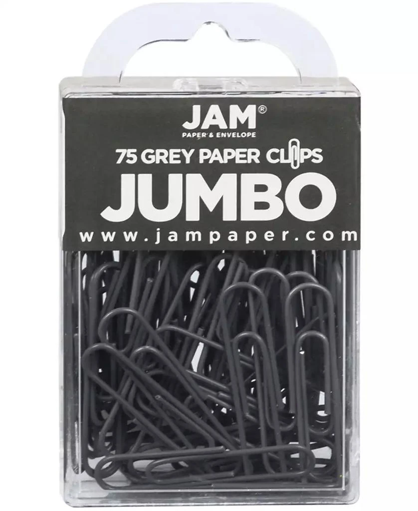 商品JAM Paper|Colorful Jumbo Paper Clips - Large 2" - Paperclips - 75 Per Pack,价格¥60,第1张图片