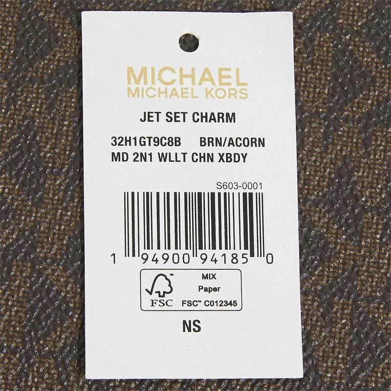 商品[国内直发] Michael Kors|MK 女包 迈克·科尔斯 MICHAEL KORS JET SET CHARM系列 棕色多色小号单肩斜挎包 32H1GT9C8B BRN ACORN,价格¥1296,第7张图片详细描述