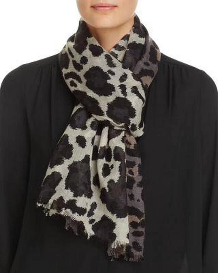 商品AQUA|Wool Animal Print Scarf - 100% Exclusive,价格¥584,第1张图片